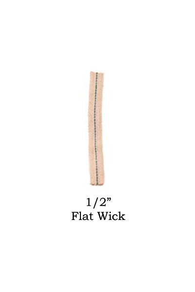 1/2 flat - Cotton Wicks