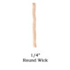 1/4" Round - Cotton Lamp wicks