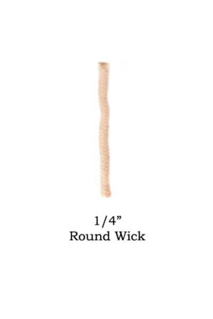 1/4" Round - Cotton Lamp wicks