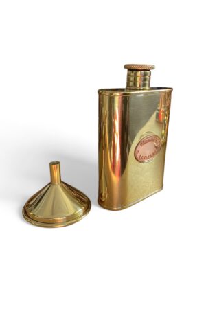 Brass Oil Can Flask and Funnel Set - Vermont Lanterns