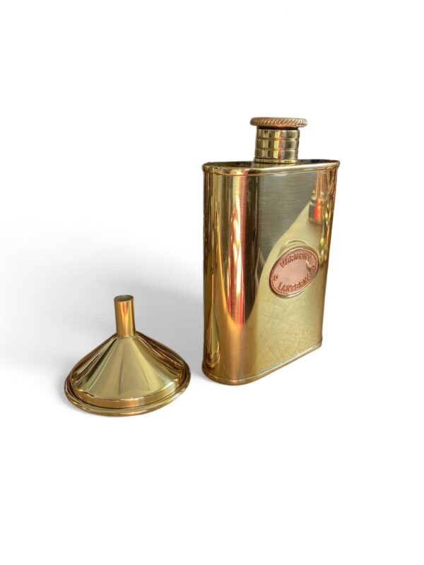 Brass Oil Can Flask and Funnel Set - Vermont Lanterns