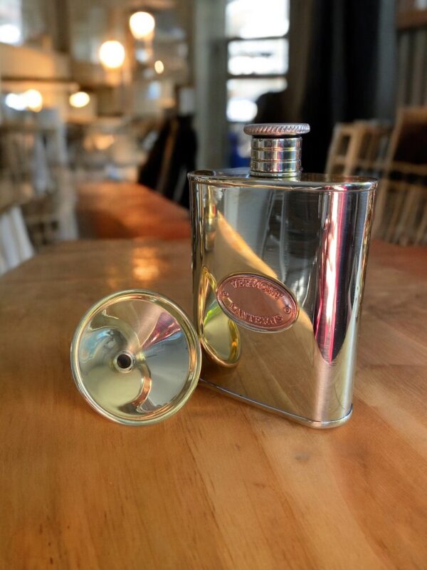 Brass Oil Can Flask and Funnel Set - Vermont Lanterns