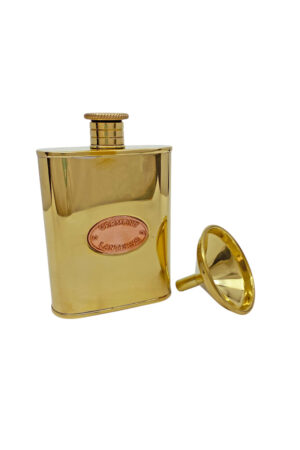 Brass Oil Can Flask and Funnel Set - Vermont Lanterns