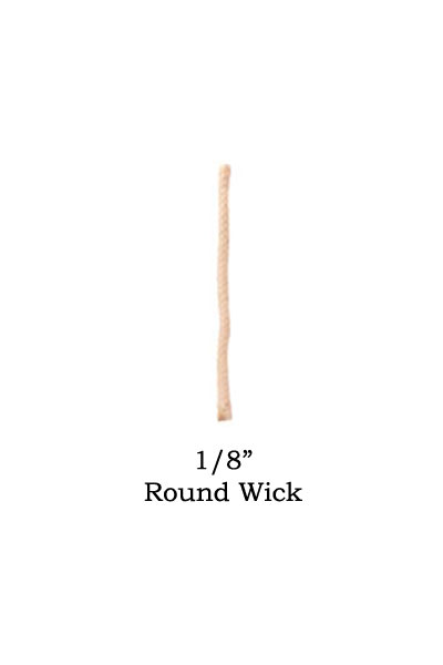 Round Cotton Lantern Wick - Packaged for Small Projects