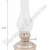 Chrome Oil Lamps - Nickel Plated Brass Mini - 6.5"