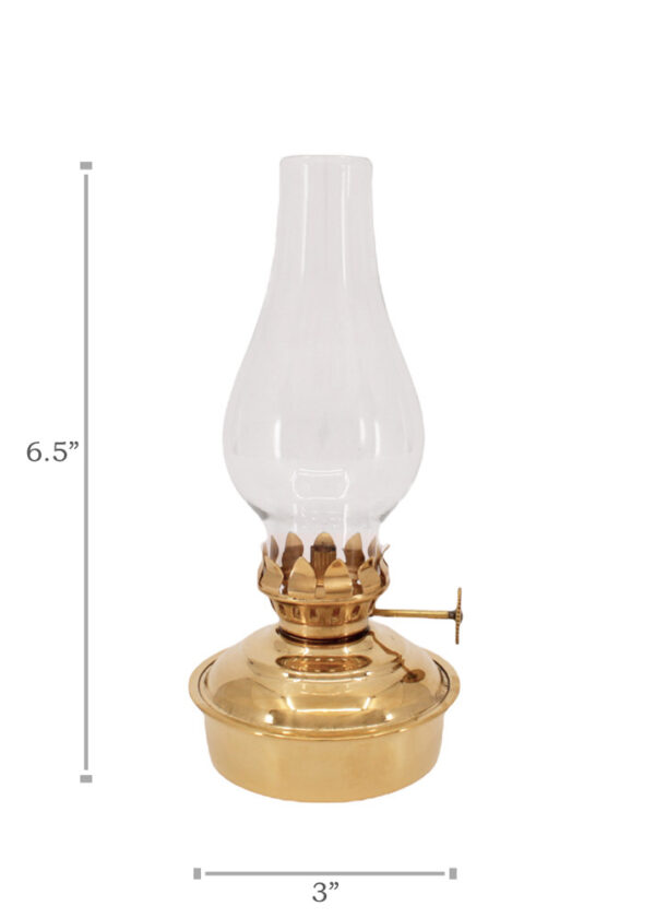 Brass Mini Oil Lamp - Vermont Lanterns