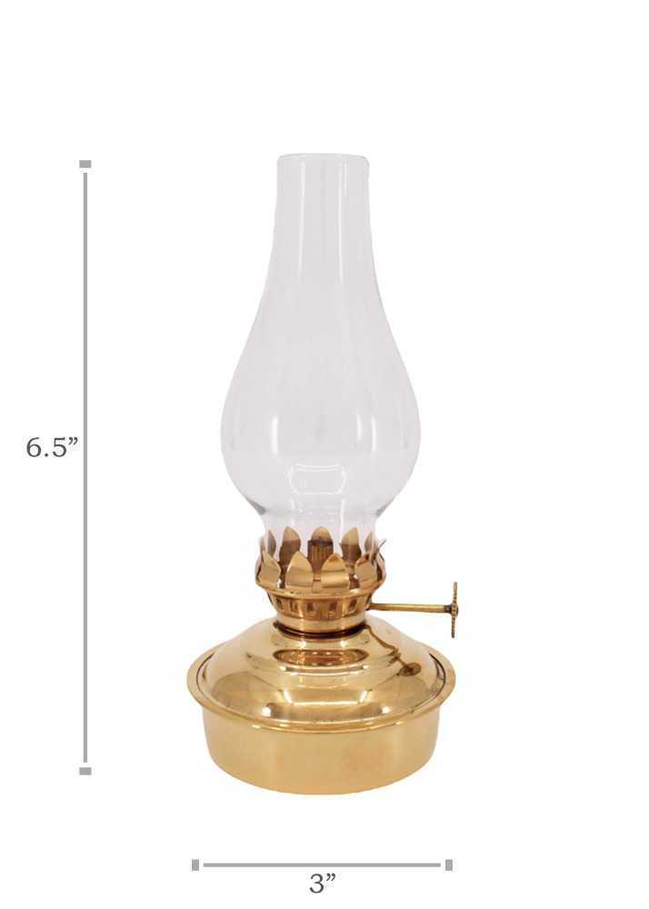 Brass Mini Oil Lamp - Vermont Lanterns