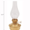 Oil Lamps - Brass Mini - 6.5"