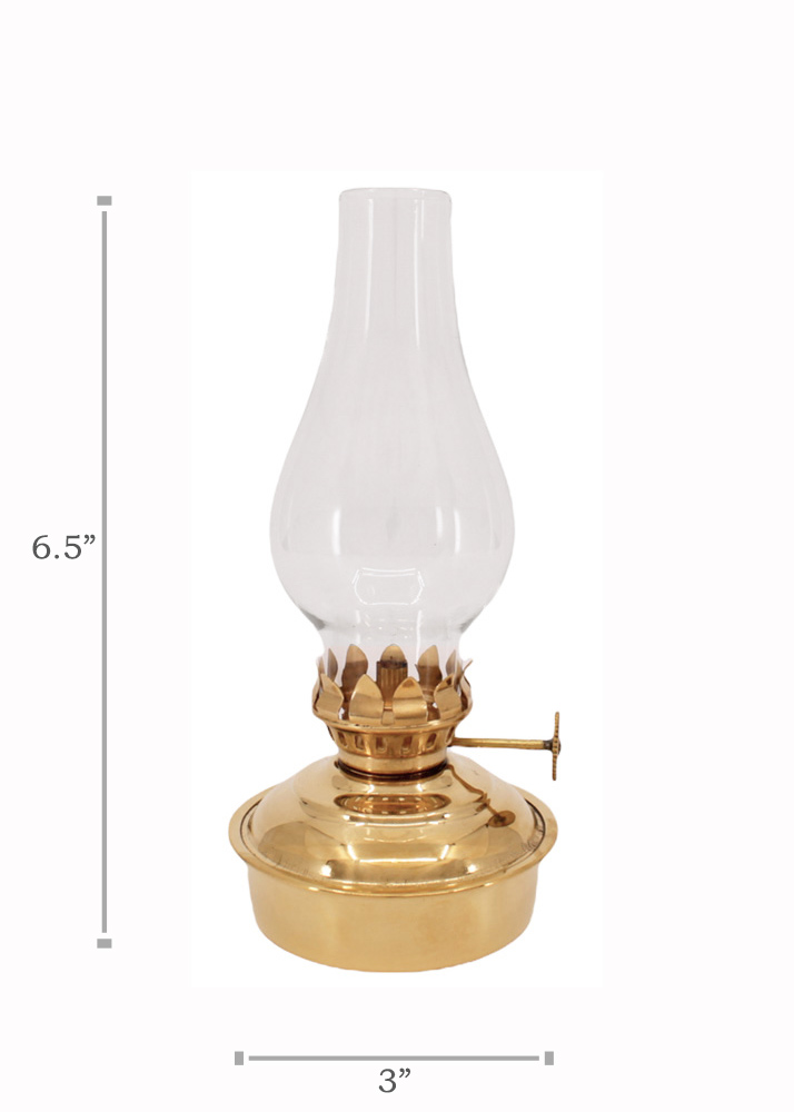 Oil Lamps - Brass Mini - 6.5