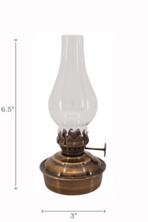 Oil Lamps - Antique Brass Mini - 6.5"