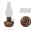 Oil Lamps - Antique Brass Mini - 6.5"