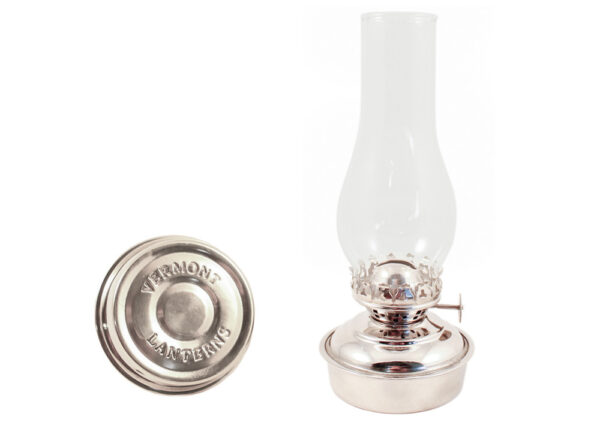 Oil Lanterns - Chrome Nickel Plated Brass Mini XL 7"