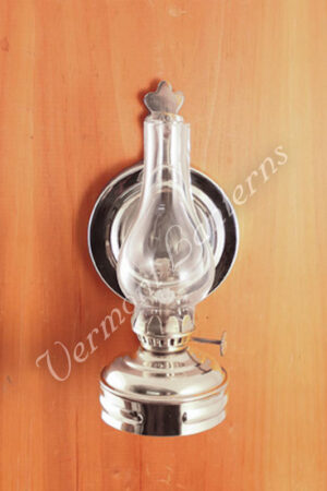 Chrome Oil Lamps - Nickel Mini Wall Lamp 6.5"