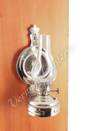 Chrome Oil Lamps - Nickel Mini Wall Lamp 6.5"