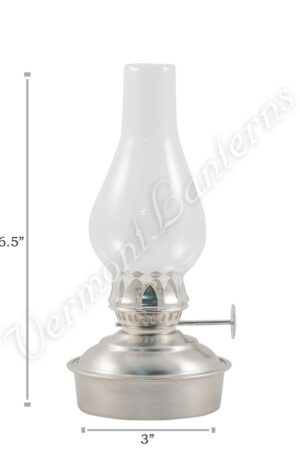 Oil Lamp - Pewter Mini - 6.5"