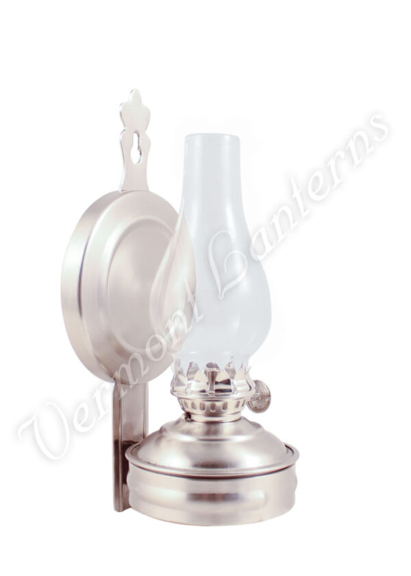 Oil Lamps - Pewter Mini Wall Lamp 6.5"