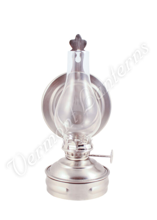 Oil Lamps - Pewter Mini Wall Lamp 6.5"