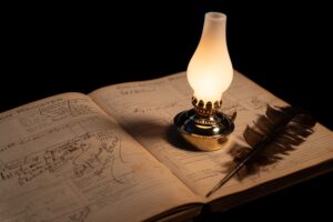 Oil Lamp Brass Mini reading light