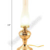Electric Lantern Brass "Equinox" Table Lamp - 19"