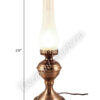 Electric Lantern Antique Brass "Equinox" Table Lamp - 19"