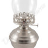 Oil Lantern - Pewter "Equinox" Table Lamp 19"