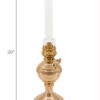 Brass Equinox Center Draft Oil Lamp