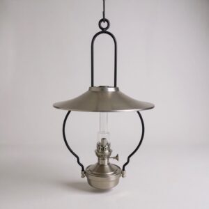 254PWT-HL_Masfield_Saloon_CenterDraft_Lamp_1 Pewter Mansfield Saloon Oil Lamp with center Draft Burner