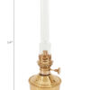 Brass "Mansfield" Center Draft Oil Lamp 14"