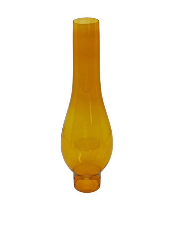 Amber Glass Replacement Oil Lamp Chimney