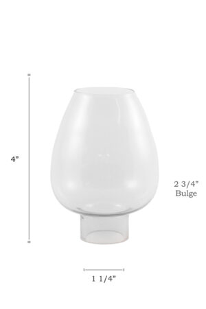 Mini Oil Lamp Glass Chimney