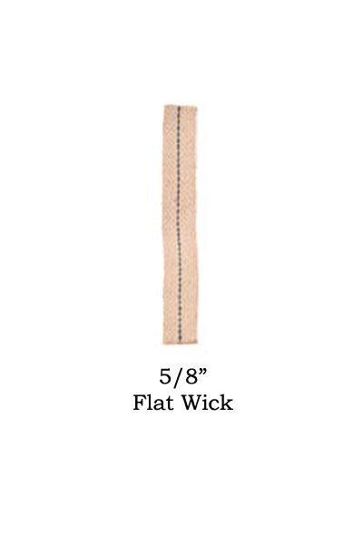 5/8 Flat - Hurricane Lantern wicks