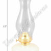 Hurricane Oil Lamps - Opal Glass w/Brass Wall Bracket