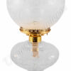 Clear "Belvidere" Hurricane Lamp w/ Ball Shade