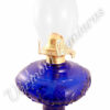 Oil Lamps - Cobalt Glass "Belvidere" Lamp 19"