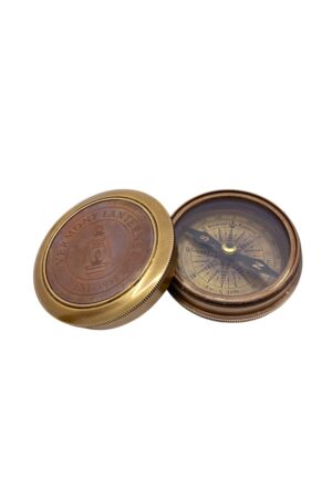 Antique Brass Camping Compass Vermont Lanterns