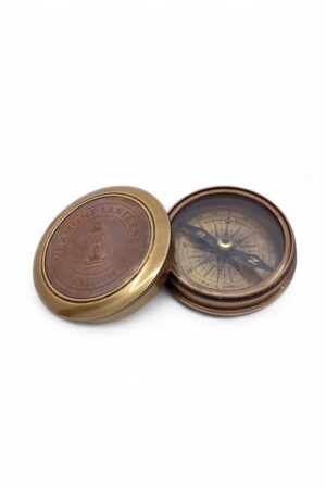 Antique Brass Camping Compass Vermont Lanterns