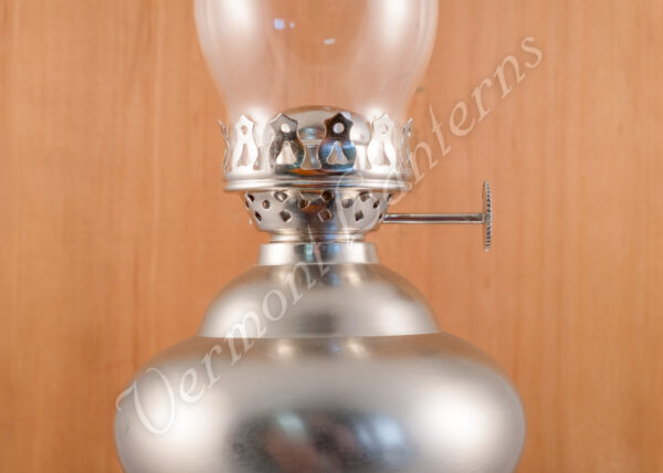 Wall Oil Lamp - Pewter "Sterling" 13"