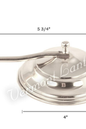 Wall Oil Lamp Smoke Bell Nickel - 584