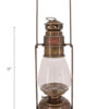 Oil Lanterns - Antique Brass Mini Patio Hurricane 9"