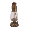 Oil Lanterns - Antique Brass Mini Patio Hurricane 9"