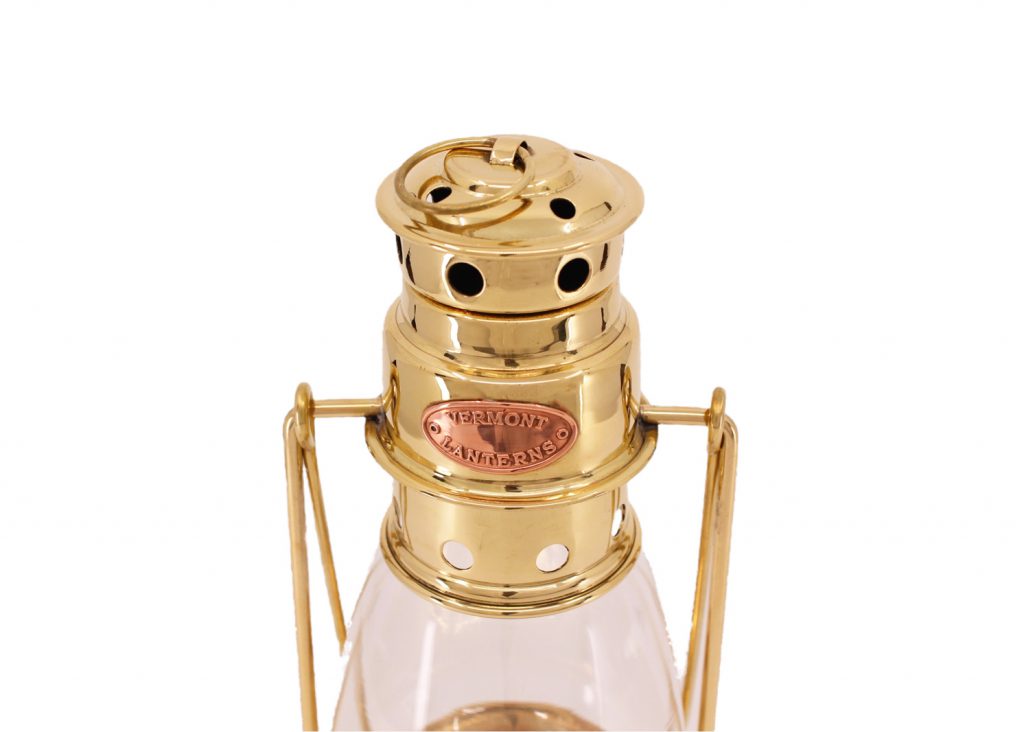 Oil Lanterns Brass Mini Patio Hurricane 9" Vermont Lanterns