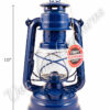 Feuerhand Hurricane Lantern German Made - Blue