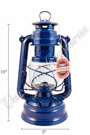 Feuerhand Hurricane Lantern German Made - Blue