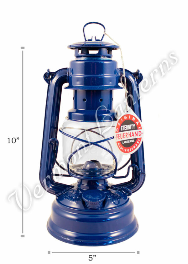 Feuerhand Hurricane Lantern German Made - Blue