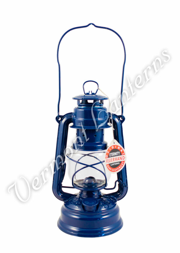 Feuerhand Hurricane Lantern German Made - Blue