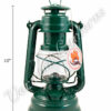 Feuerhand Hurricane Lantern German Made - Green