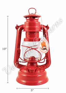Feuerhand Hurricane Lantern German Made - Red