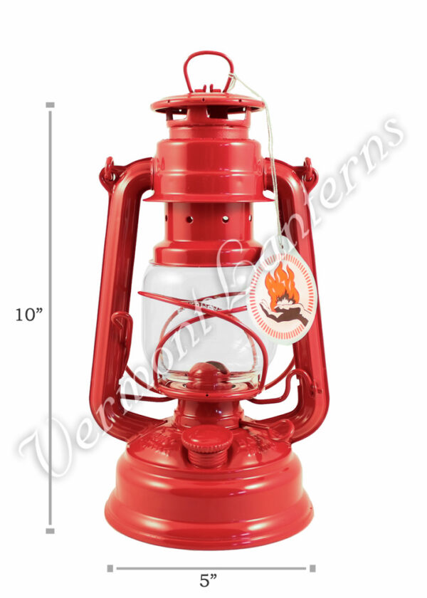 Feuerhand Hurricane Lantern German Made - Red