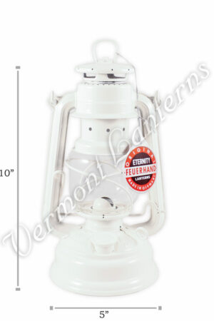 Feuerhand Hurricane Lantern German Made - White