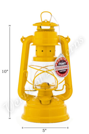 Feuerhand Hurricane Lantern German Made - Yellow